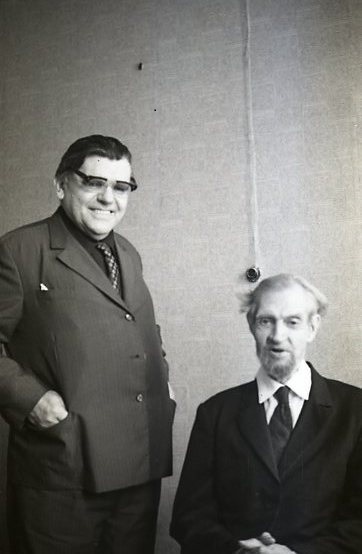 В.Д.&#8201;Дувакин и&#160;Д.Е.&#8201;Меньшов. Квартира Меньшова, 1975