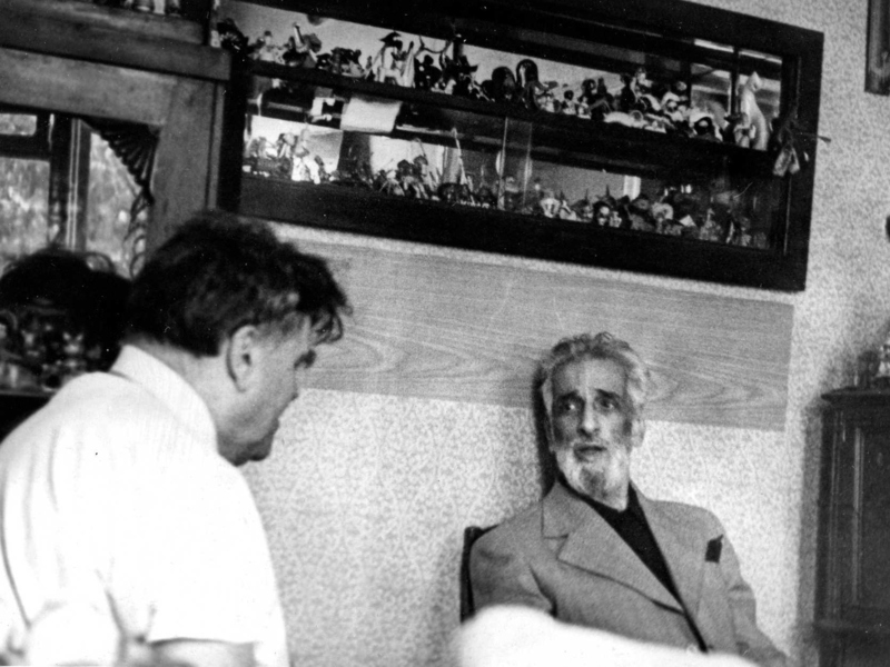 В. Ардов и&#160;В. Дувакин во&#160;время третьей беседы. 8&#160;августа 1974 г.&#160;Фото М. Радзишевской