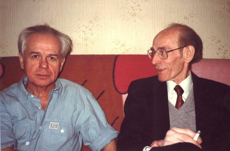 Эдисон Денисов и&#160;Борис Биргер. Москва, 1989. Источник фото: www.biblio.wiki